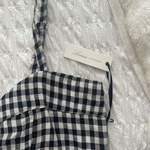 Lovers & Friends B&W Ruffle Top